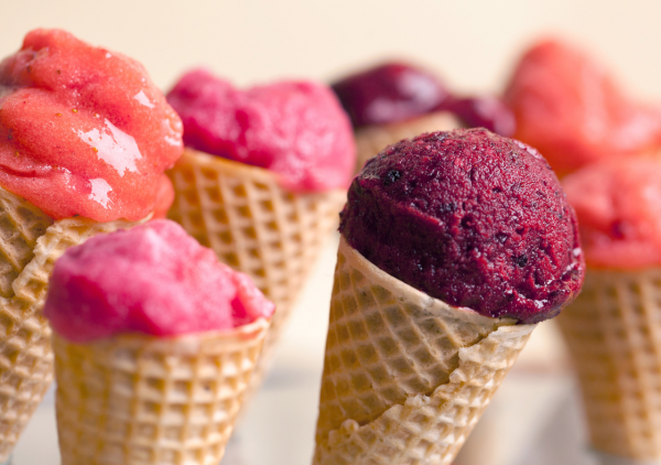 Sorbet fruité : idéal quand il fait chaud ! 